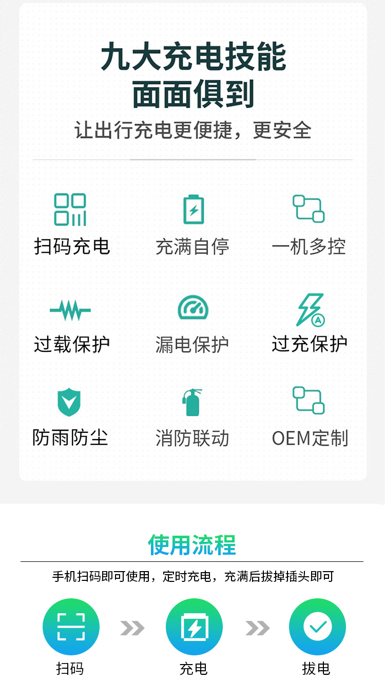 12路電瓶車智能充電樁--廣州奔想智能科技有限公司